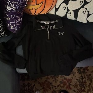 Victoria secret quarter zip sweatshirt